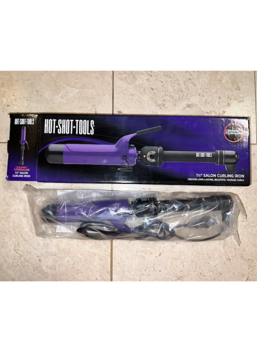Hot Shot Tools Ceramic Curling Iron 1 1/2